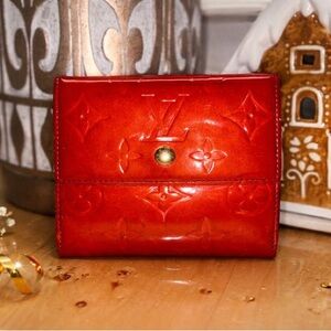 Louis Vuitton Glossy Red Vernis Wallet